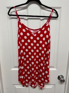 Zenana V-neck Polka Dot Tank